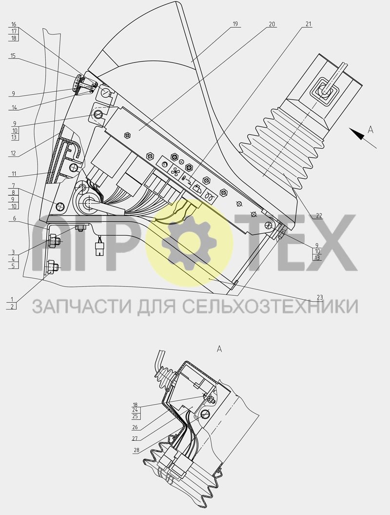 Щиток приборов (№26 на схеме)